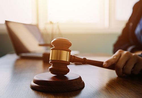 Businessman meeting with lawyer to discuss mediation options in California